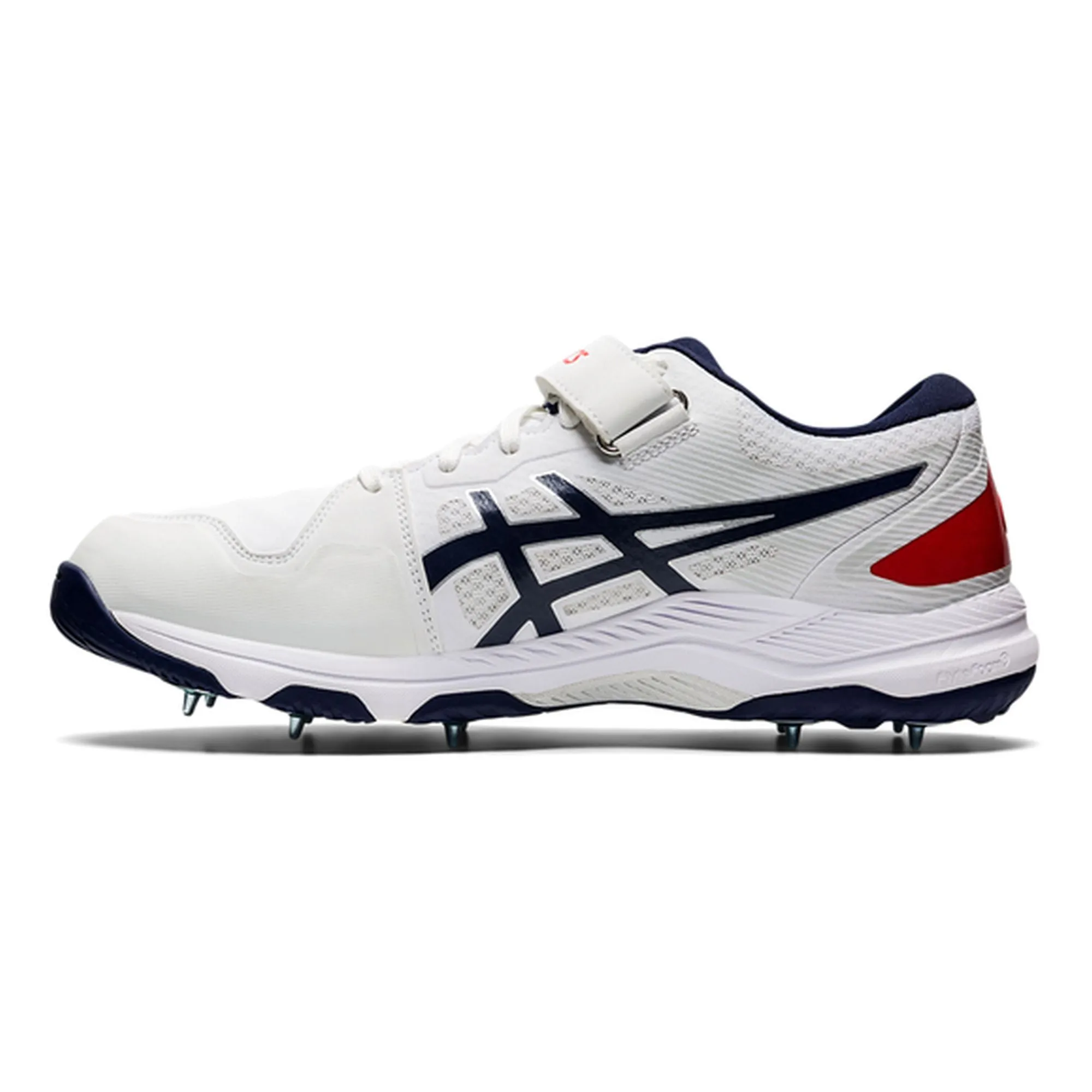 Asics Gel Speed Menace Cricket Spikes White/Navy Blue