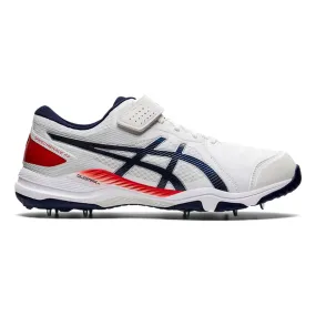 Asics Gel Speed Menace Cricket Spikes White/Navy Blue