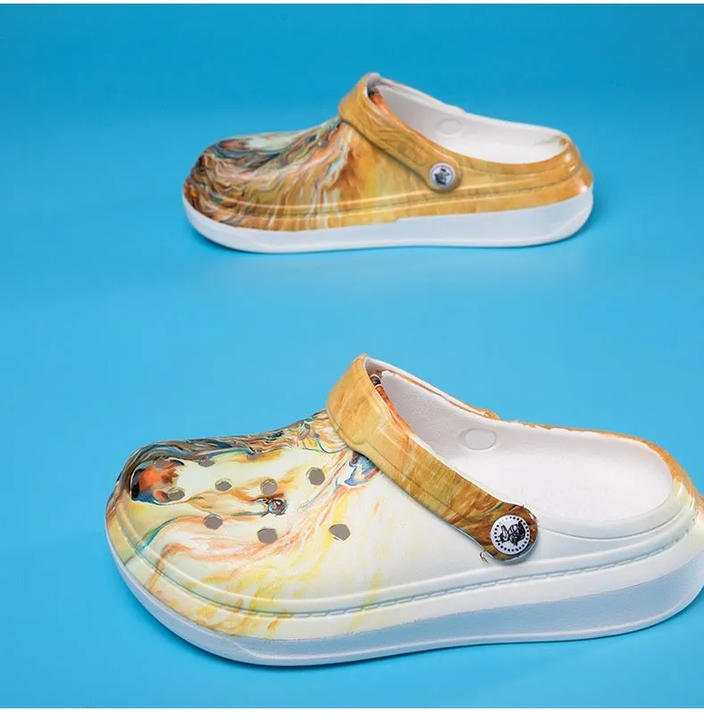 Boho Clog Style Beach Sandals - Breathable