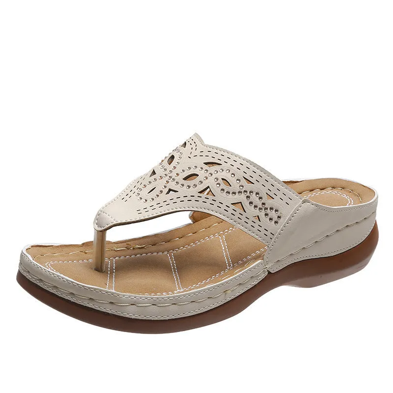 Carly – Clip Toe Wedge Sandals