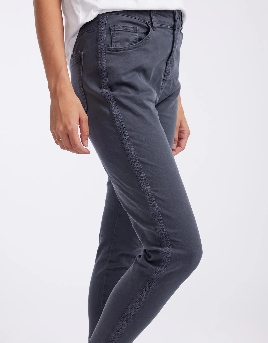 Chain Jeans - Charcoal