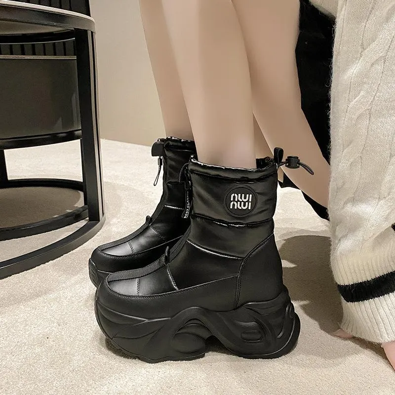 Chimney Warm Wedge Boots