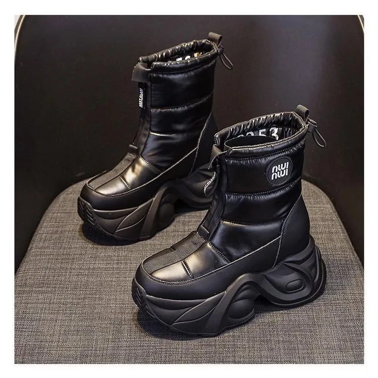 Chimney Warm Wedge Boots