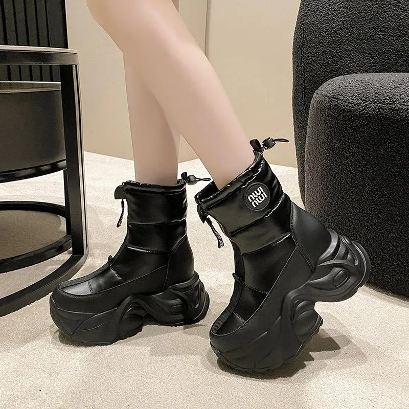 Chimney Warm Wedge Boots