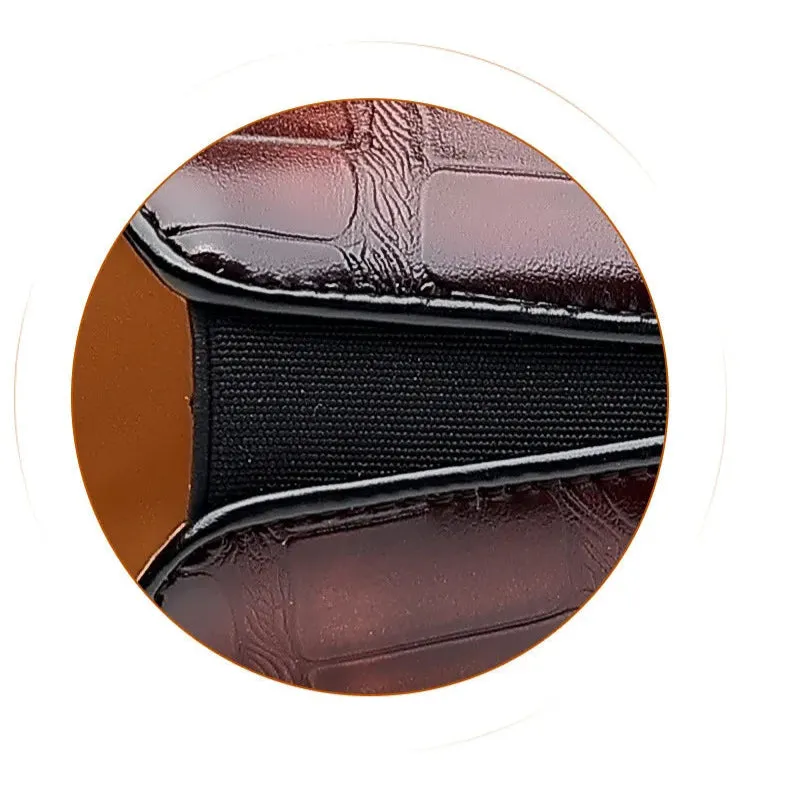 Classic Embossed Oxford Shoes for Men