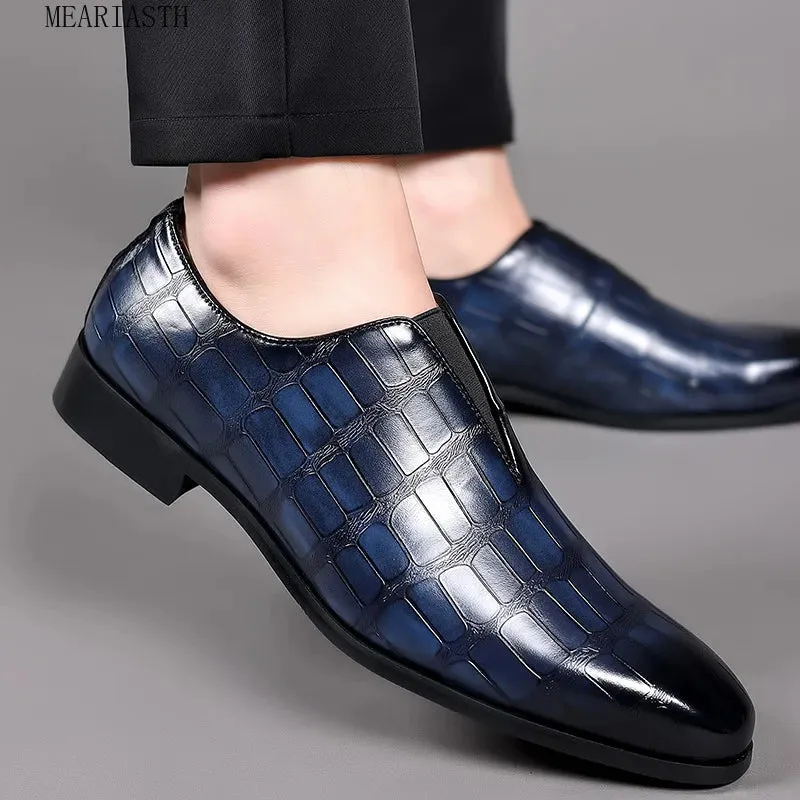 Classic Embossed Oxford Shoes for Men