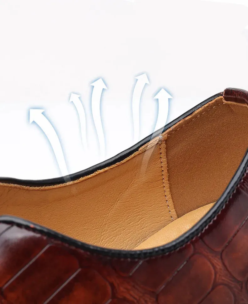 Classic Embossed Oxford Shoes for Men