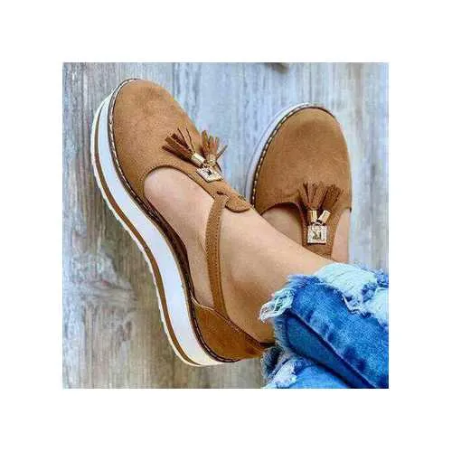 Comfy Breathable Closed Toe Platform Sandals