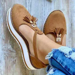 Comfy Breathable Closed Toe Platform Sandals