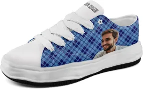 Custom Canvas Sneakers for Men Women Personalized Photo Logo Name Gift Comfortable Lace-up Trendy Durable Casual Shoes