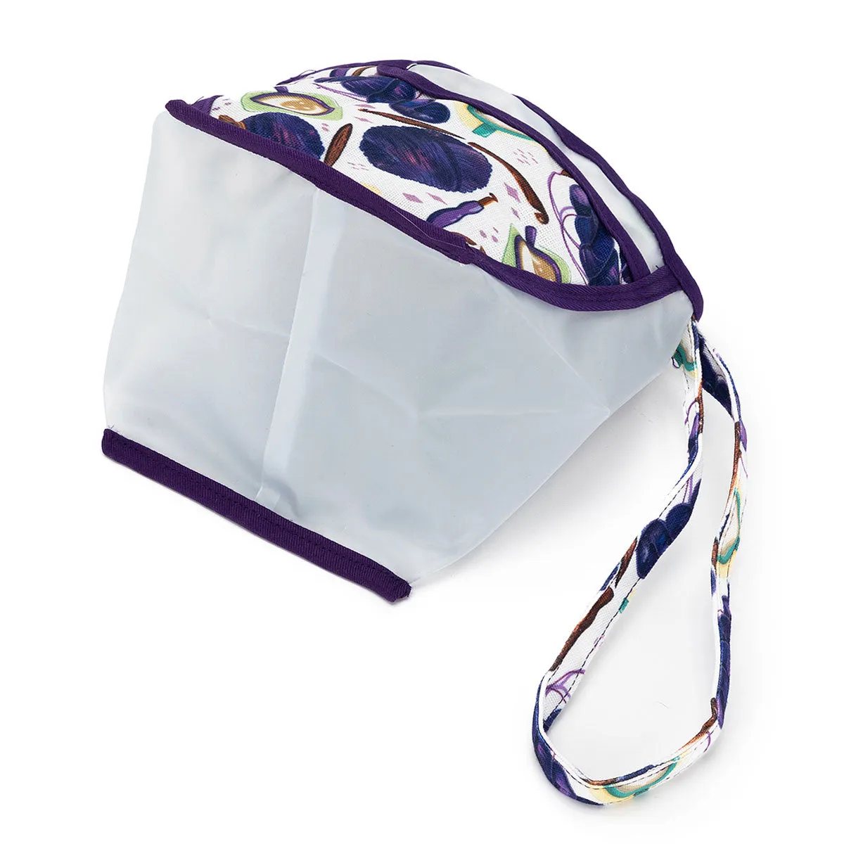 della Q Chicken Boots Clear Wristlet - Coffee and Yarn Green