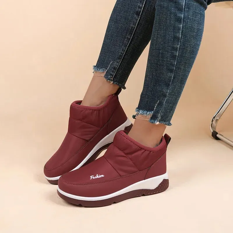Dyavor Orthopedic Women Winter Boots Waterproof Warm Soft AntiSlip Casual Ankle Boots