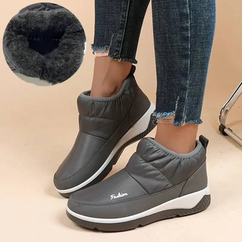 Dyavor Orthopedic Women Winter Boots Waterproof Warm Soft AntiSlip Casual Ankle Boots