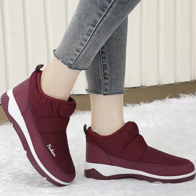 Dyavor Orthopedic Women Winter Boots Waterproof Warm Soft AntiSlip Casual Ankle Boots