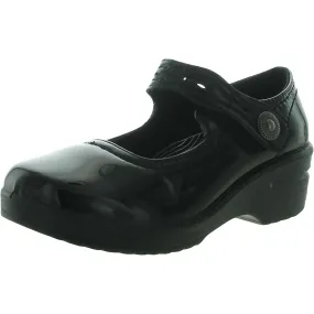 Easy Street Womens Letsee Patent Adjustable Clogs