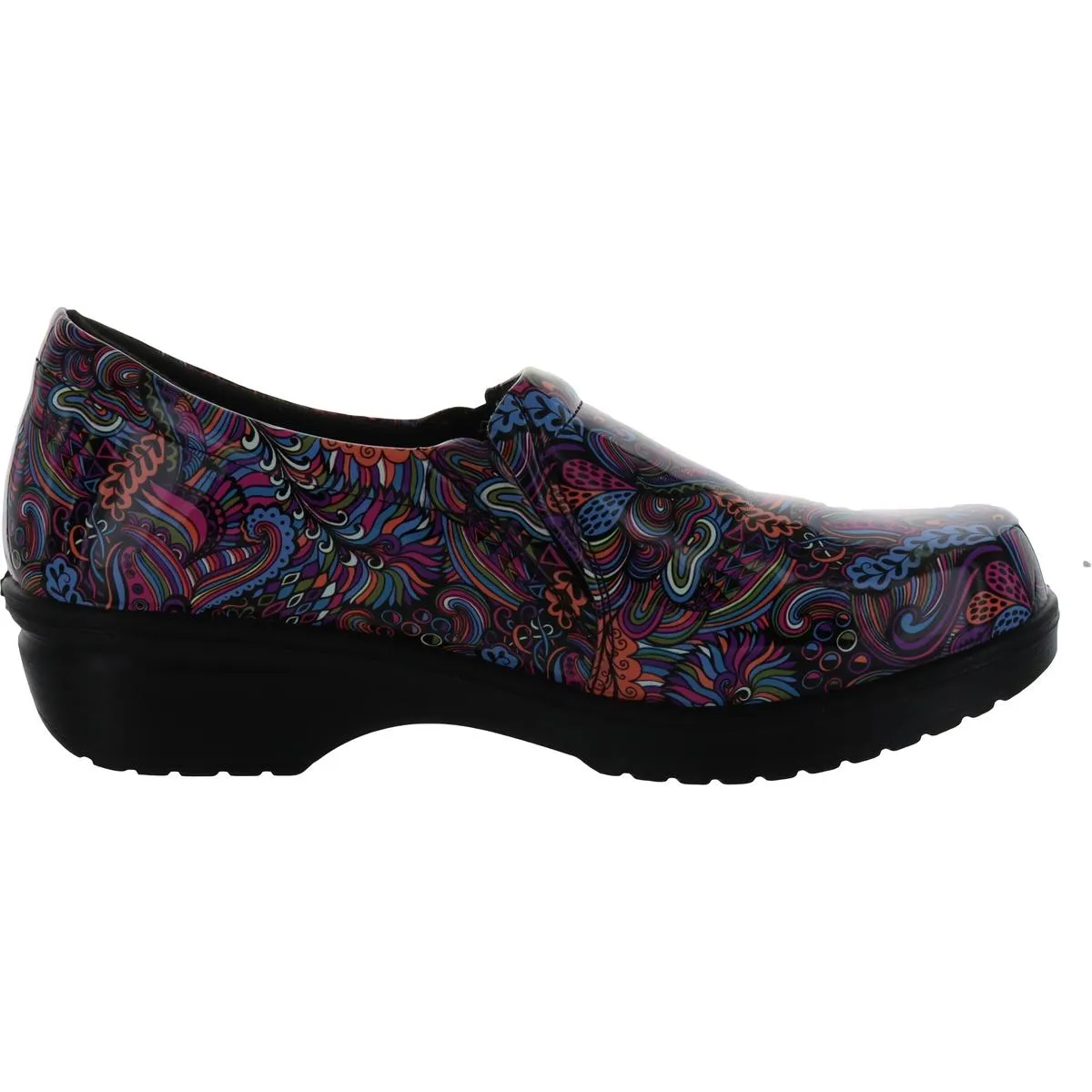 Easy Street Womens Tiffany Patent Slip On Clogs