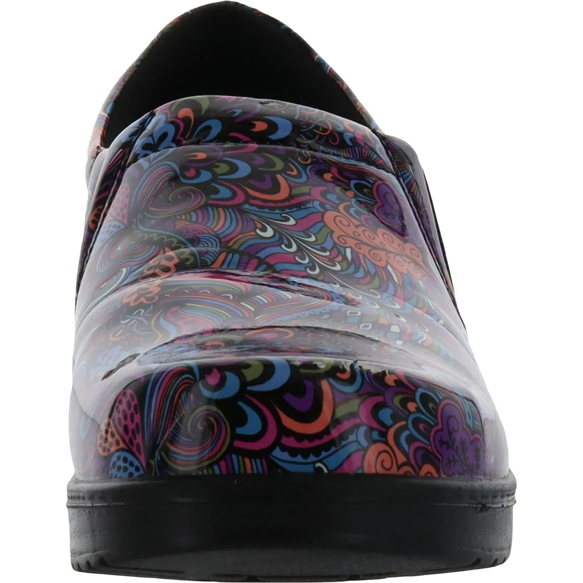 Easy Street Womens Tiffany Patent Slip On Clogs