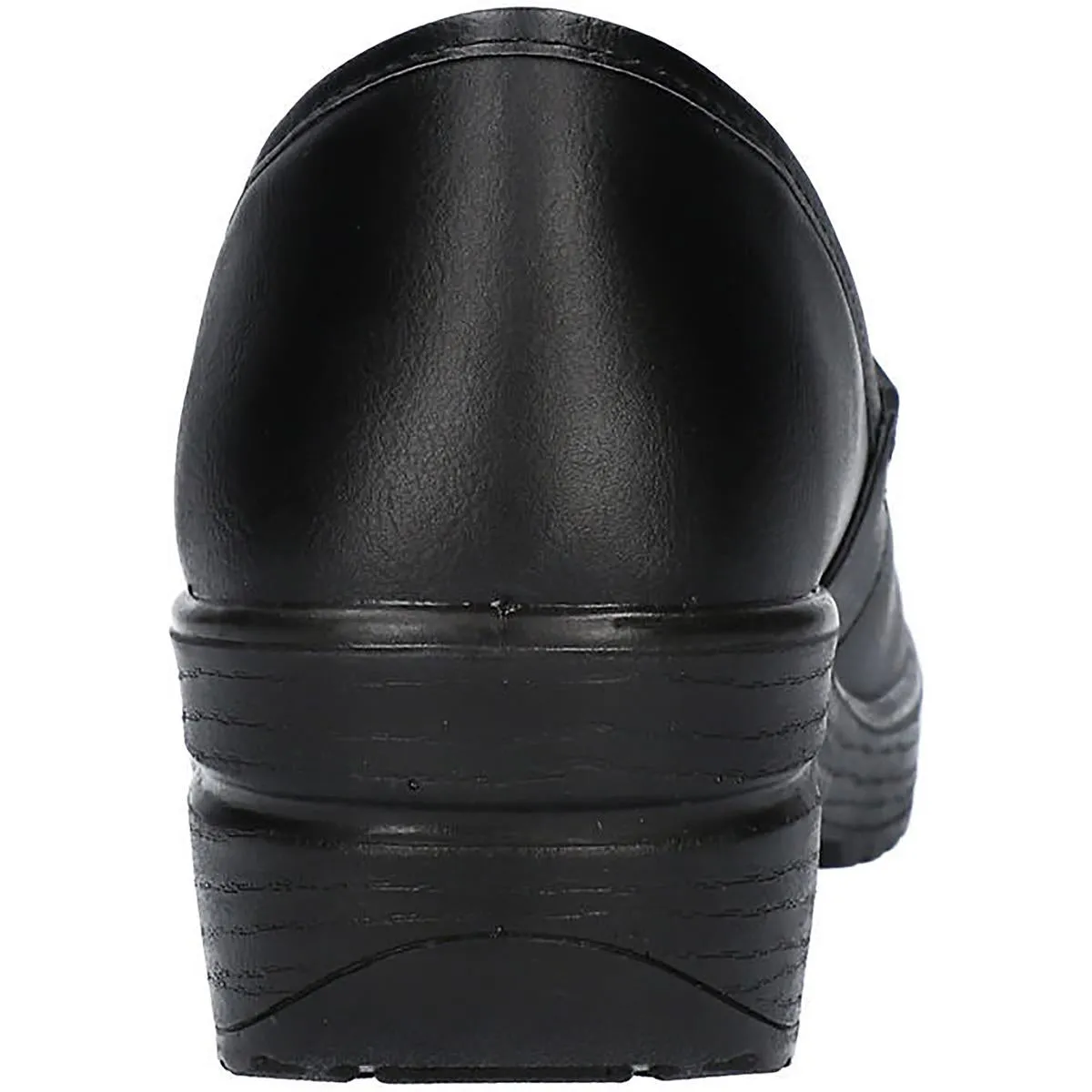 Easy Works by Easy Street Womens Laurie Faux Leather Slip On Clogs