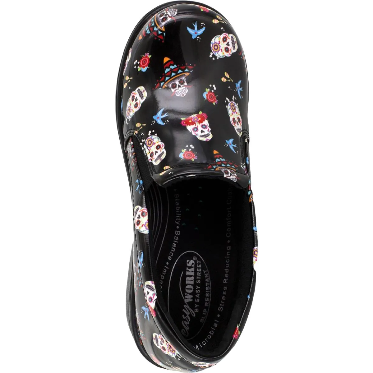 Easy Works by Easy Street Womens Leeza Slip Resistant Clogs