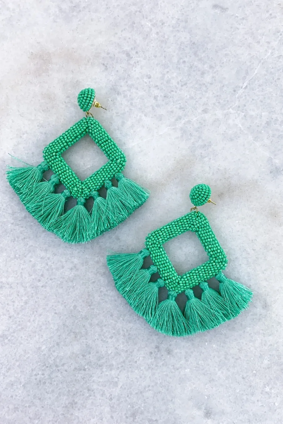 Ellie Fringe Drop Earrings- Multiple Color Options