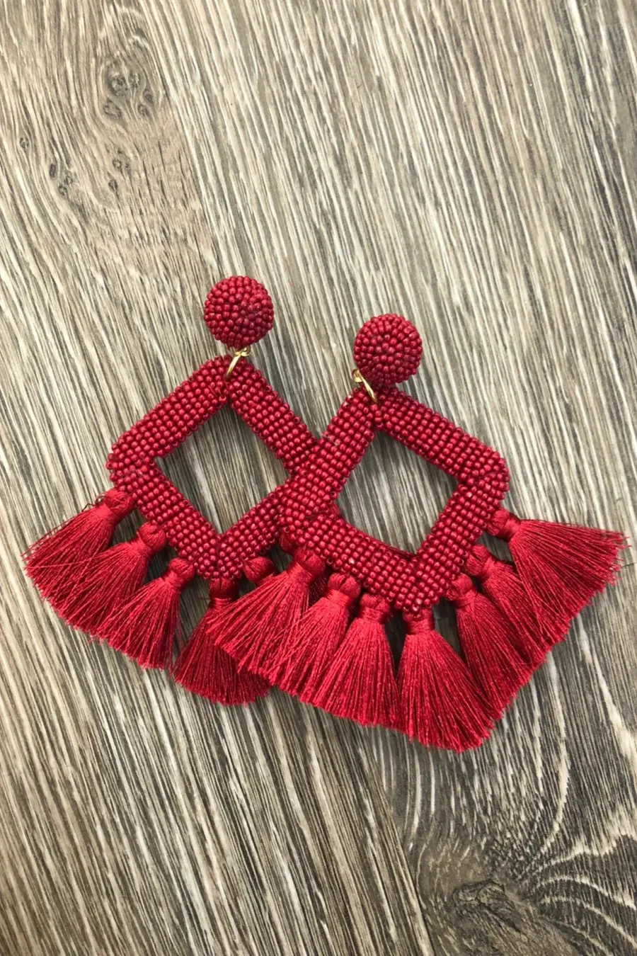 Ellie Fringe Drop Earrings- Multiple Color Options