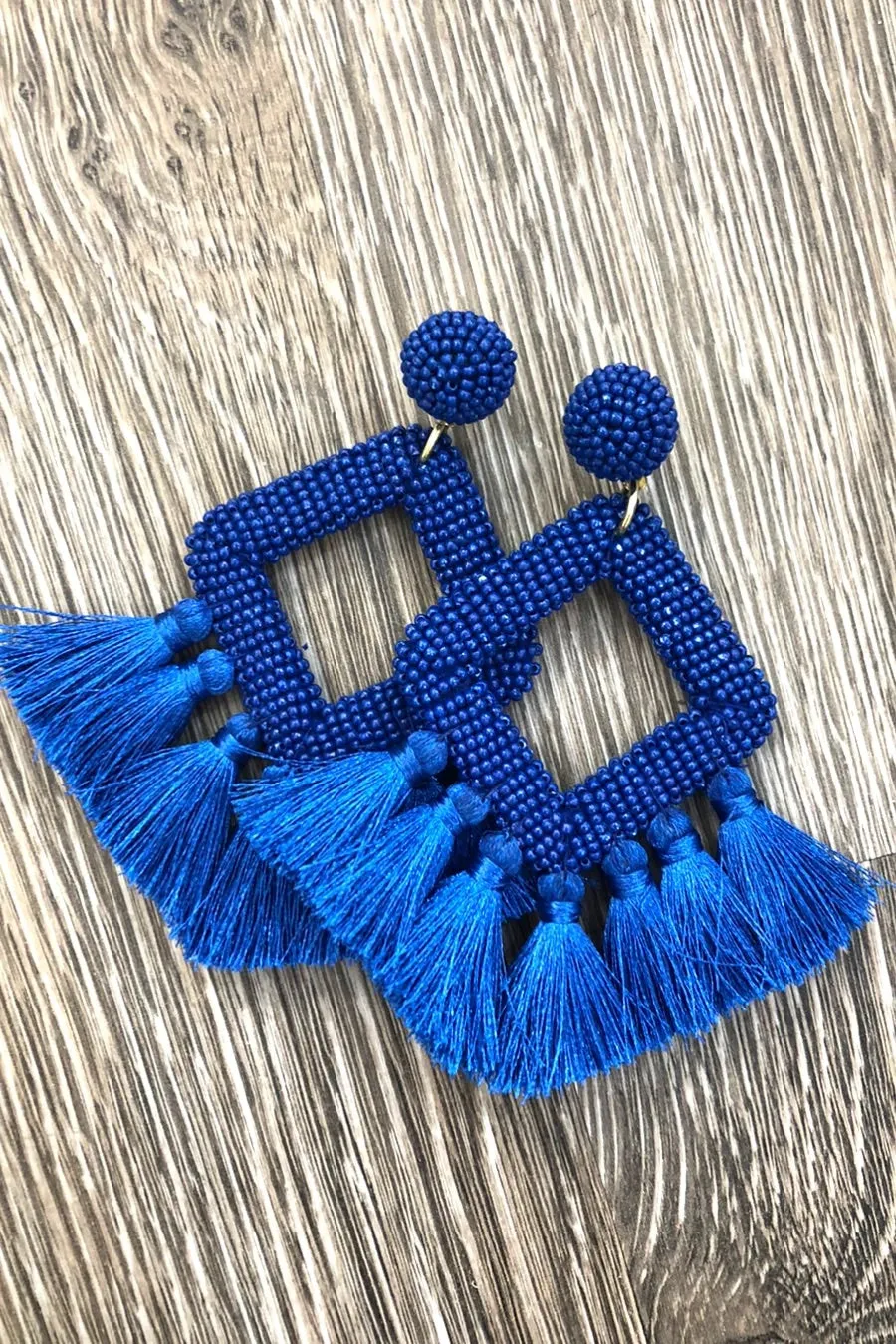 Ellie Fringe Drop Earrings- Multiple Color Options