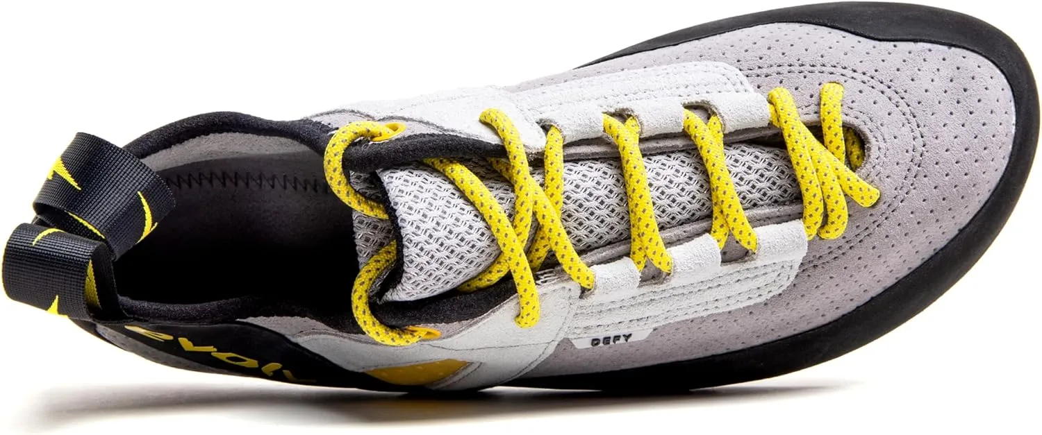 EVOLV Defy Lace Rock Climbing Shoe for Entry-Level Bouldering & Indoor Climbing