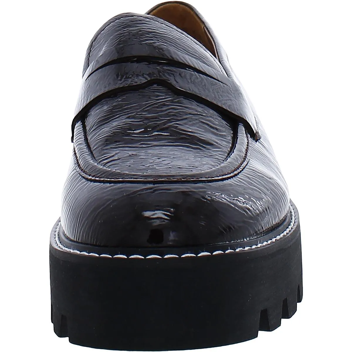 Franco Sarto Womens Balin Padded Insole Lug Sole Loafers