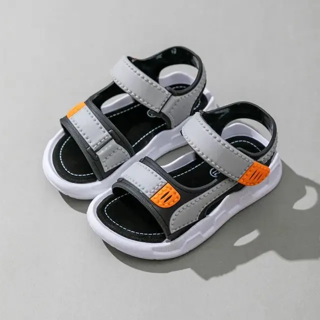 Grey summer sandals for boys