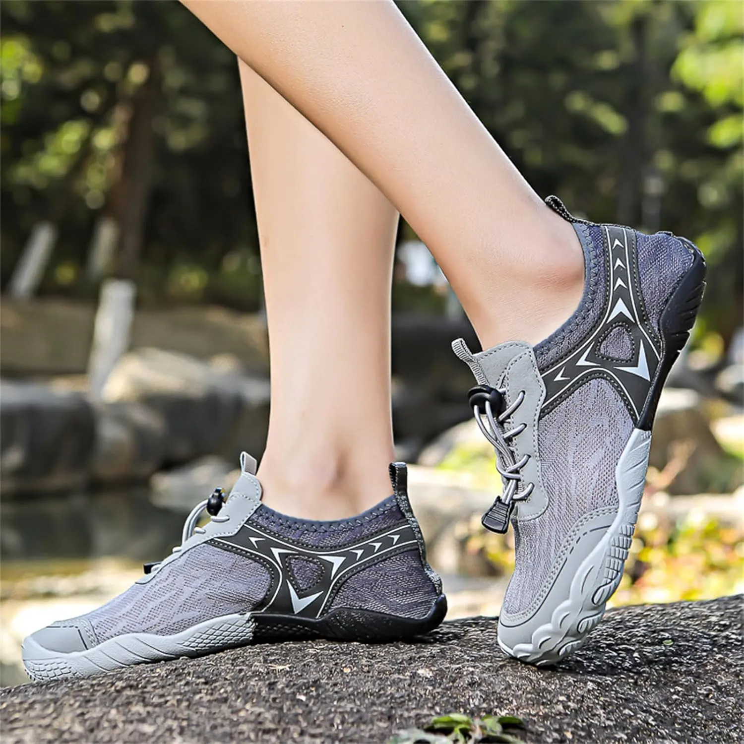 Grounded Footwear for Women, Hike Barefoot Shoes Women, Pool Swim Socks, Comfortable Walking Sneakers Outdoor Hiking Shoes Non Slip Wide Toe Box Athletic Footwear Workout Running Zero Drop Water Shoe