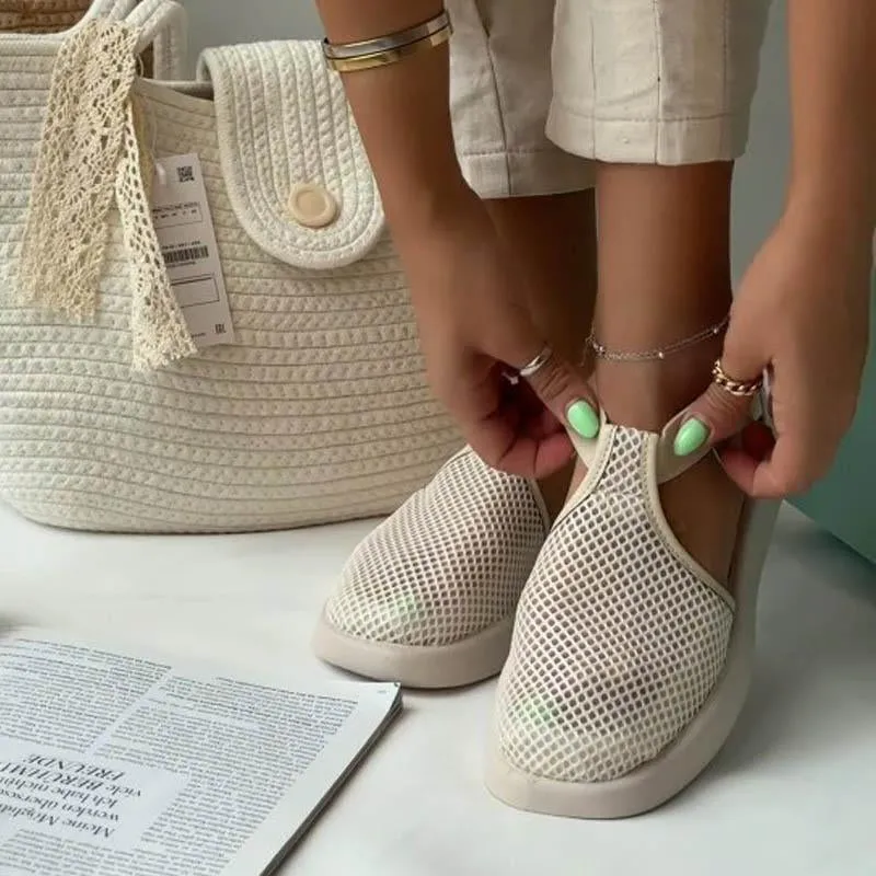 Hollowed Out Breathable Mesh Sandals
