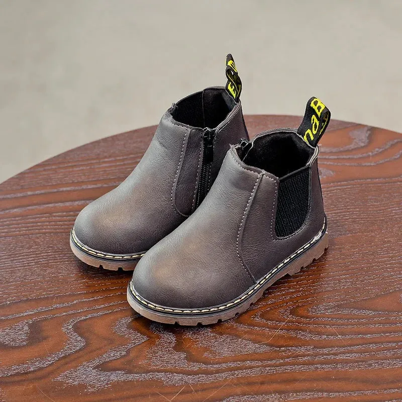 Infant Winter Warm Chelsea Design Leather Boots