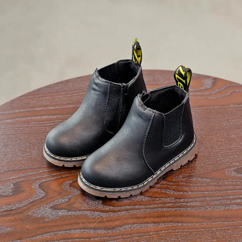 Infant Winter Warm Chelsea Design Leather Boots