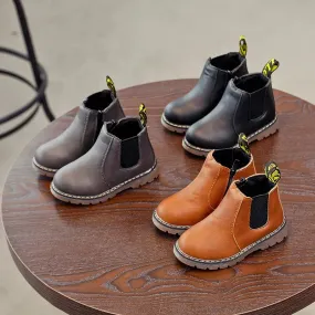 Infant Winter Warm Chelsea Design Leather Boots