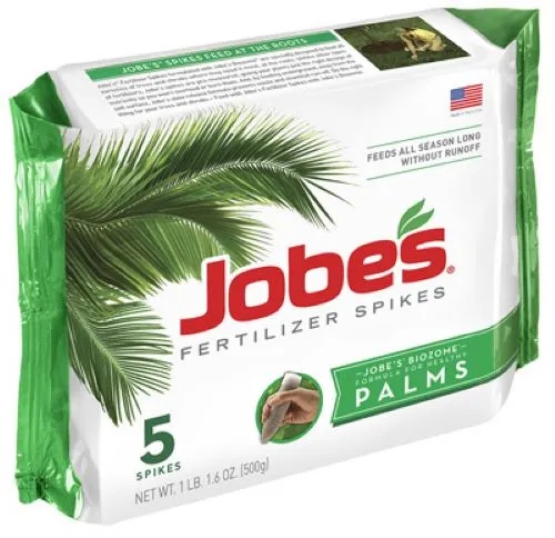 Jobe's 01010 5-Pack 10-5-10 Palm Tree Food / Fertilizer Spikes - Quantity of 6