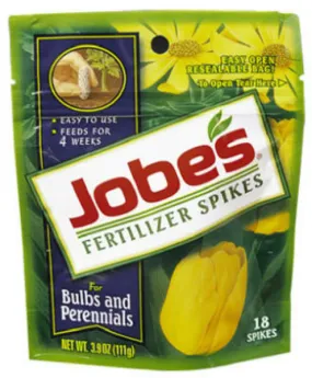 Jobe’s® 06205 Bulb & Perennial Fertilizer Spikes, 9-12-6, 18 Pack