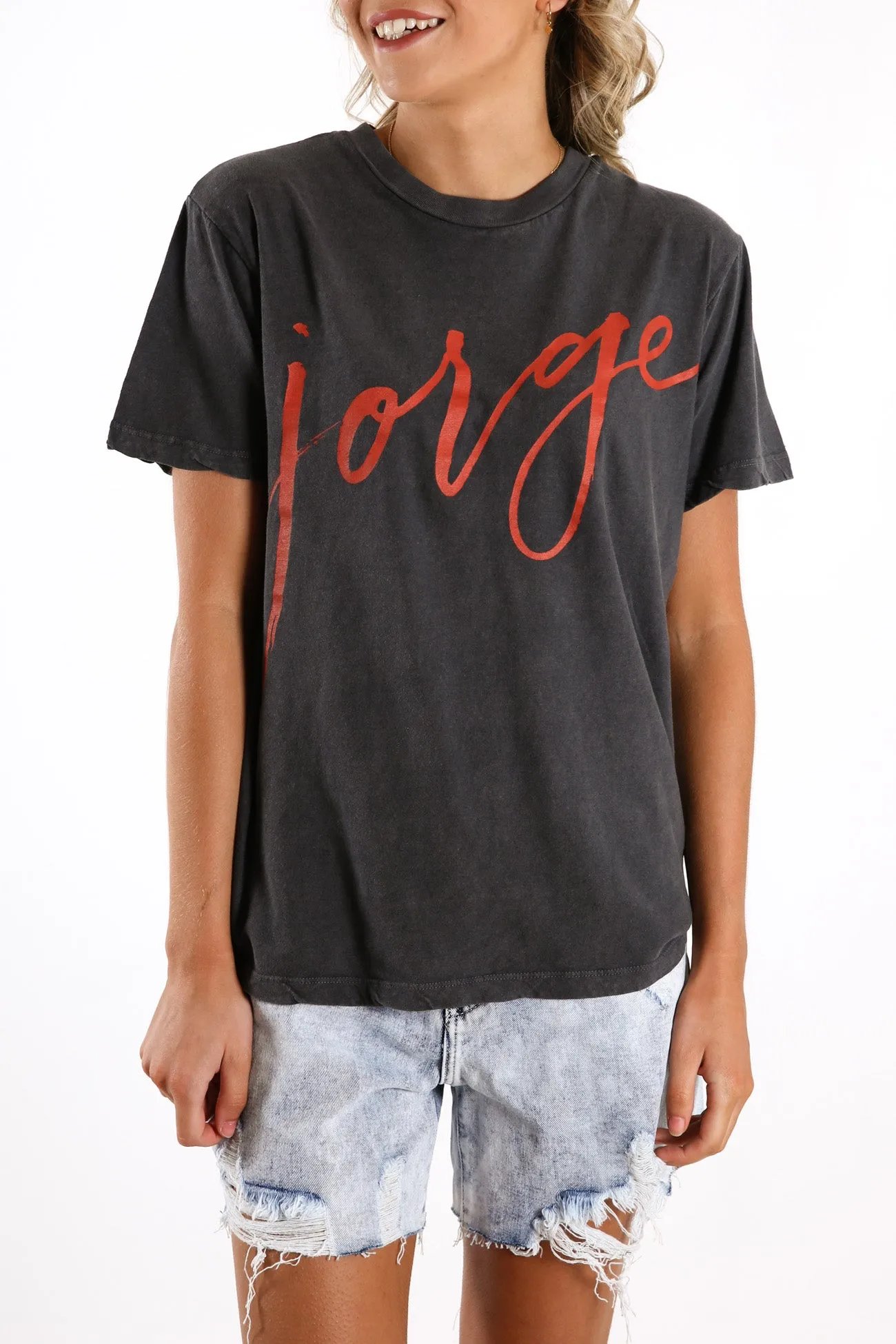 Jorge Sign Here Tee Red