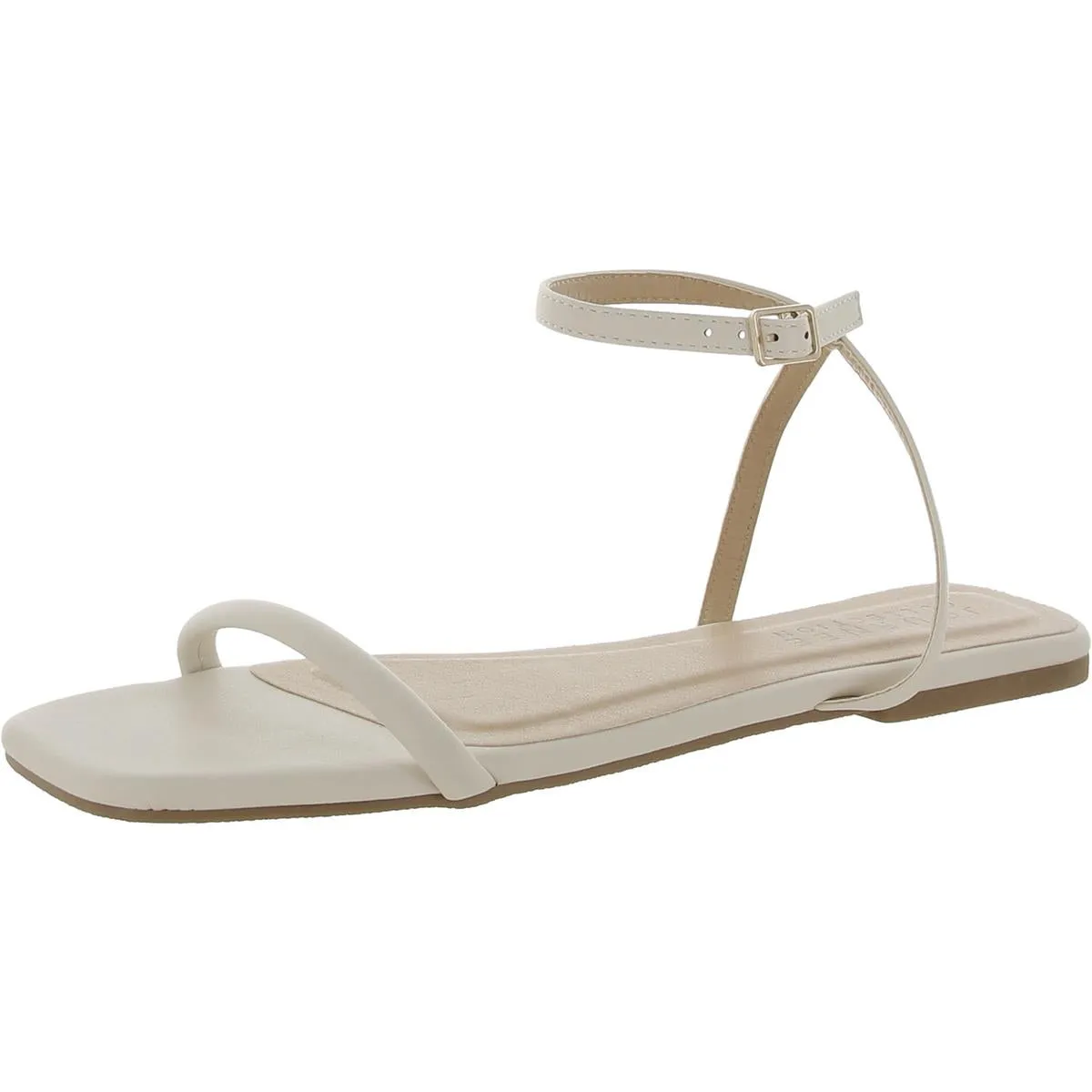 Journee Collection Womens Patent Buckle Flat Shoes