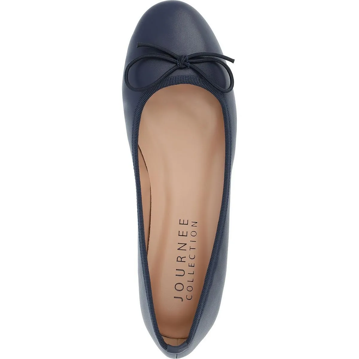 Journee Collection Womens Patent Cushioned Footbed Ballet Flats