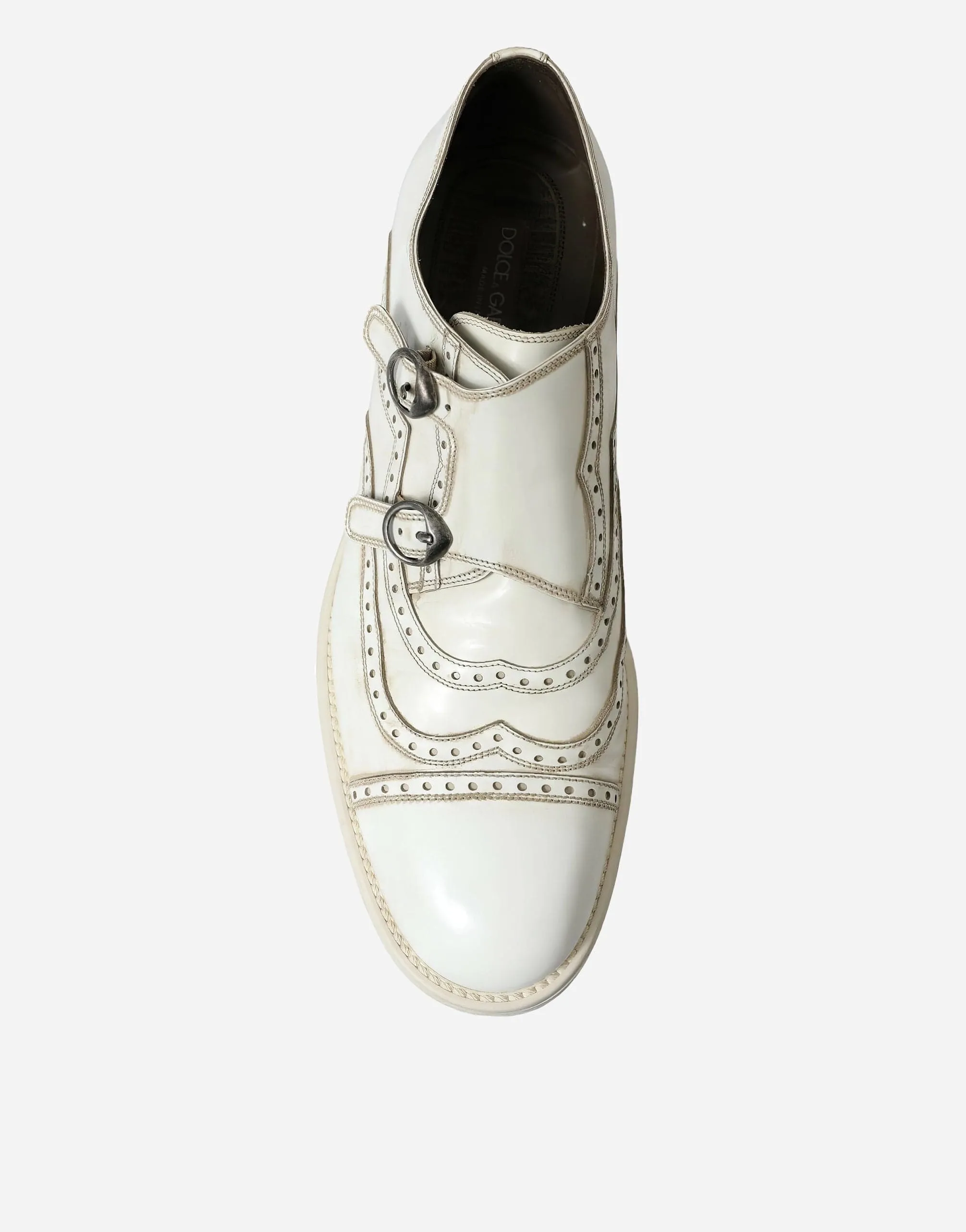 Leather Derby Shoes With Strap