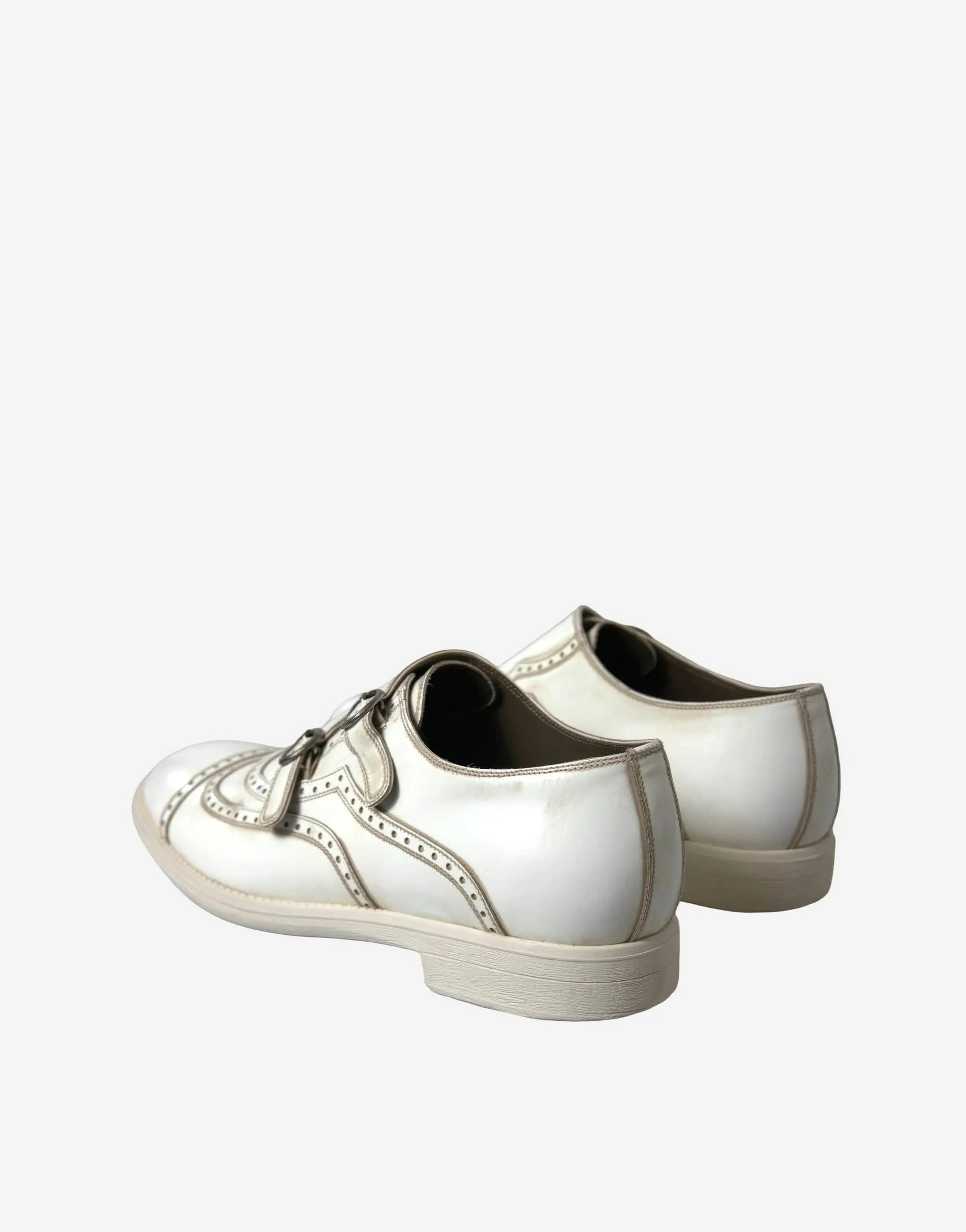Leather Derby Shoes With Strap