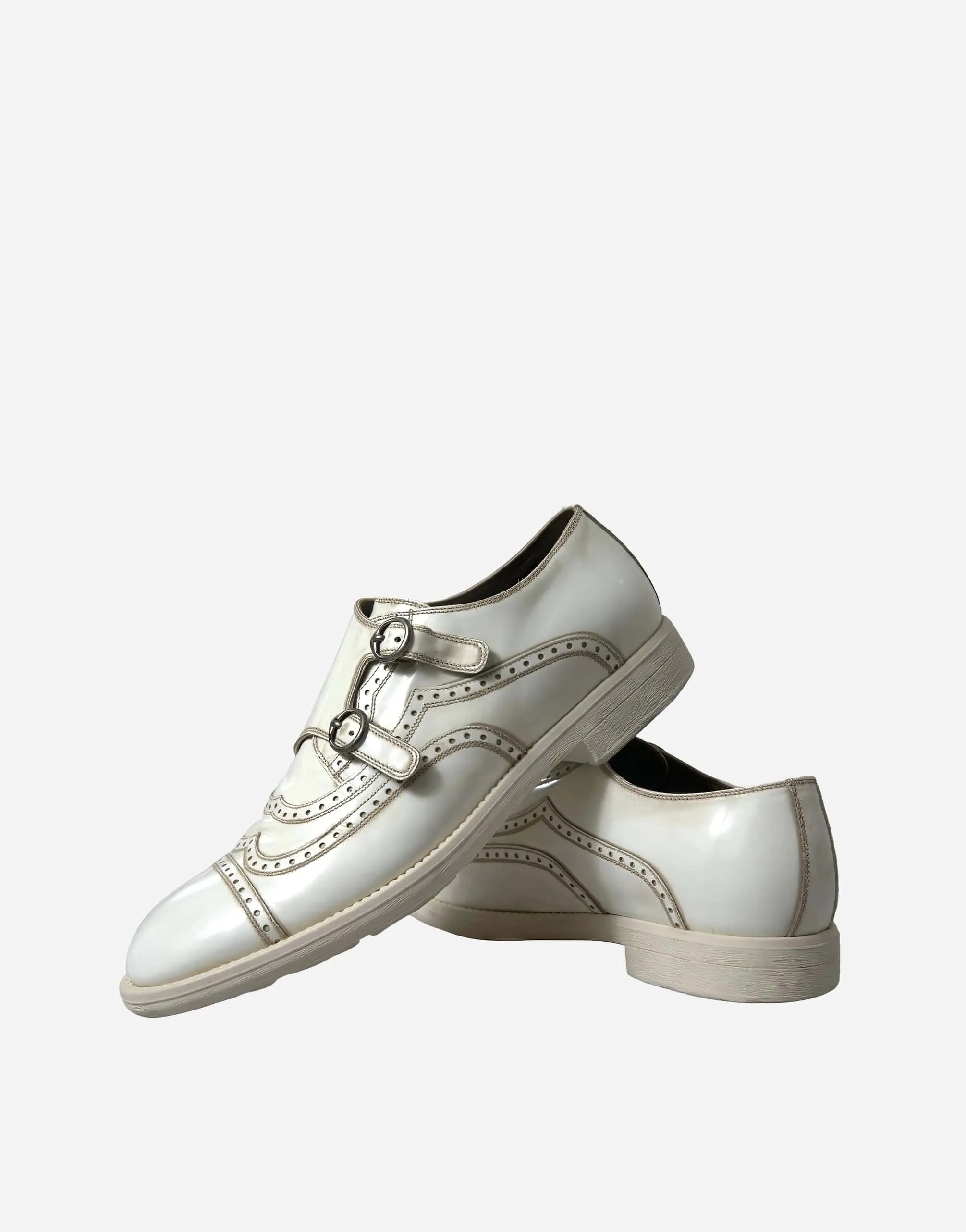Leather Derby Shoes With Strap