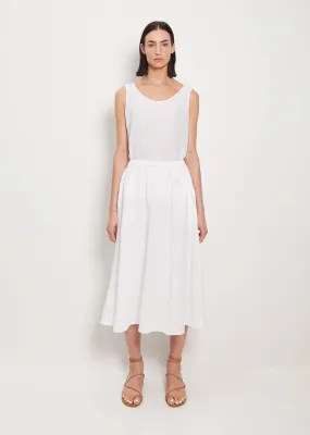 Lili Linen Skirt — Bright White