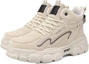 Men's Ankle Boots high-top Sneakers, Skateboarding, Casual Walking Shoes Fashion Sneakers, Sneakers, Cargo Shoes Camping Chukka Boots Hiking Boots