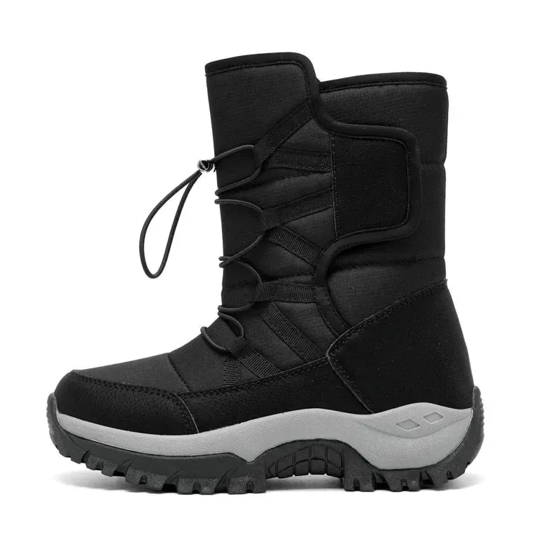 Mens Boots Plush Warm Waterproof Non-slip