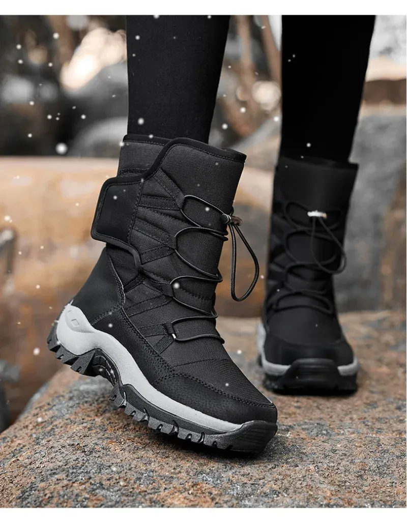 Mens Boots Plush Warm Waterproof Non-slip