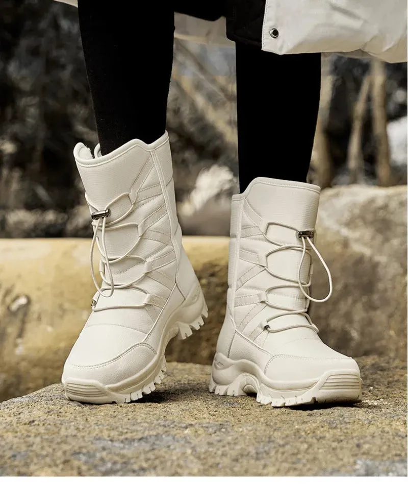 Mens Boots Plush Warm Waterproof Non-slip