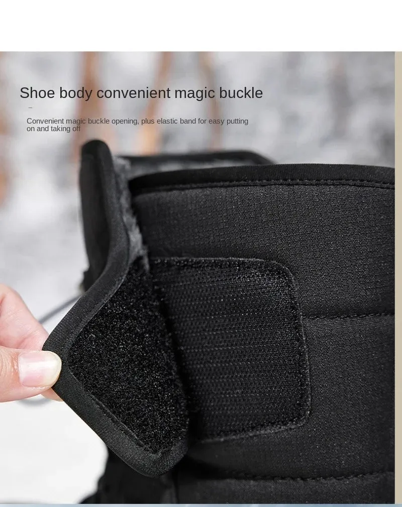 Mens Boots Plush Warm Waterproof Non-slip