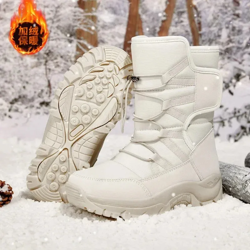 Mens Boots Plush Warm Waterproof Non-slip