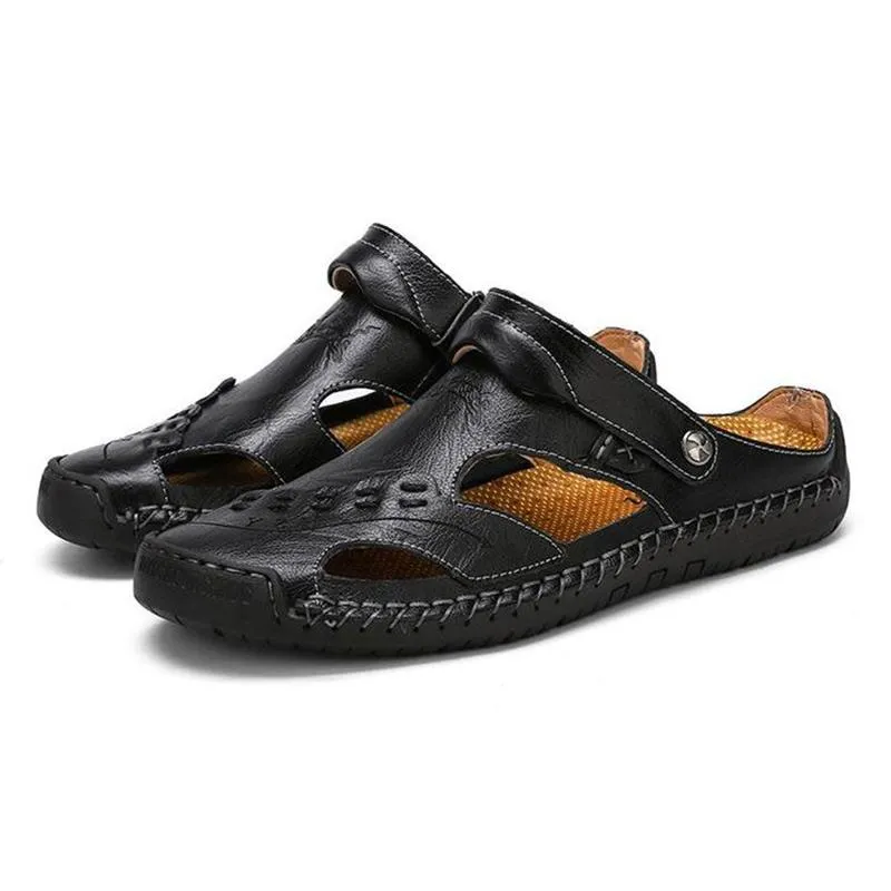 Men's Casual Breathable Handmade Leather Sandals